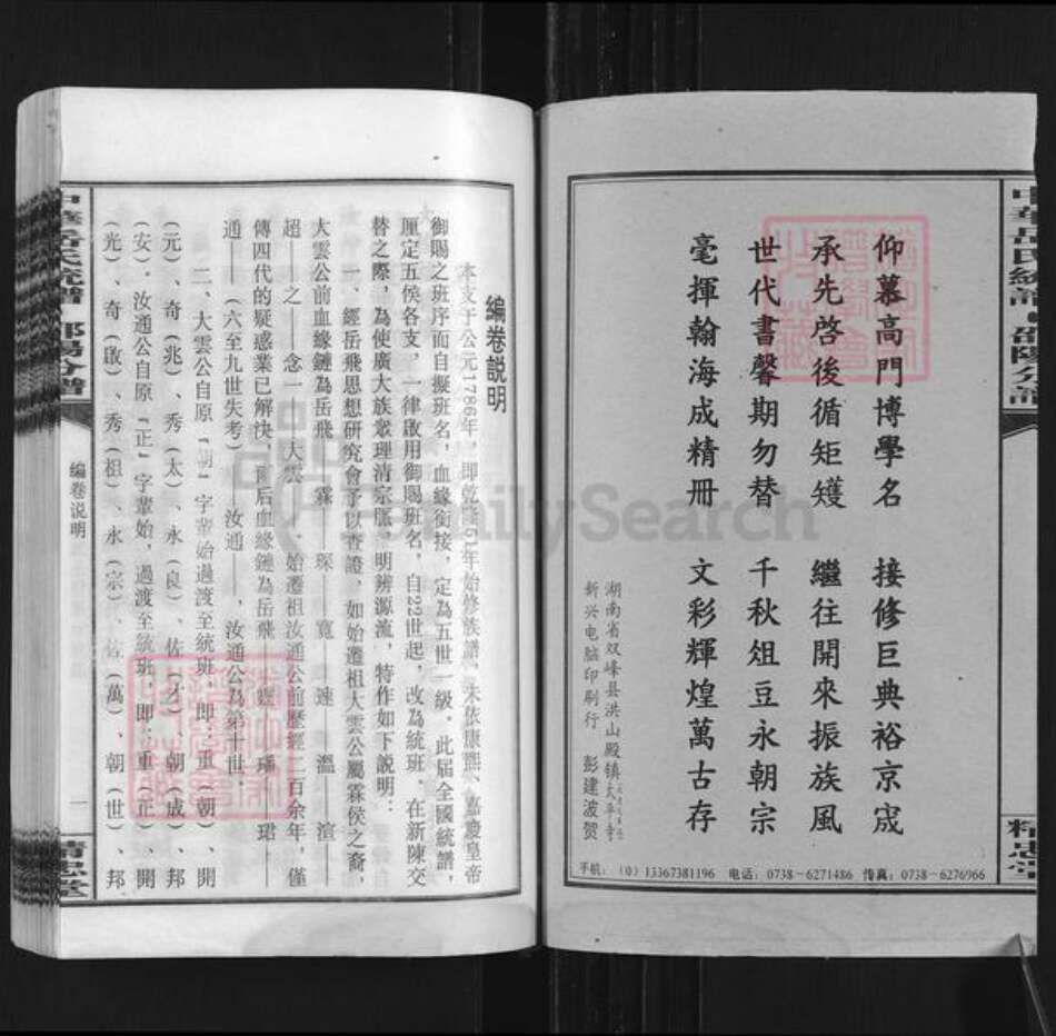 湖南省邵阳市岳氏精忠堂族谱-中华岳氏统谱邵阳分谱.pdf电子版预览图3