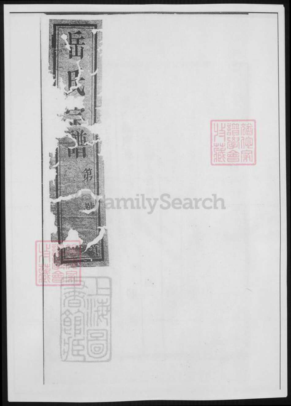 江苏省常州市武进县岳氏族谱-岳氏宗谱.pdf电子版缩略图