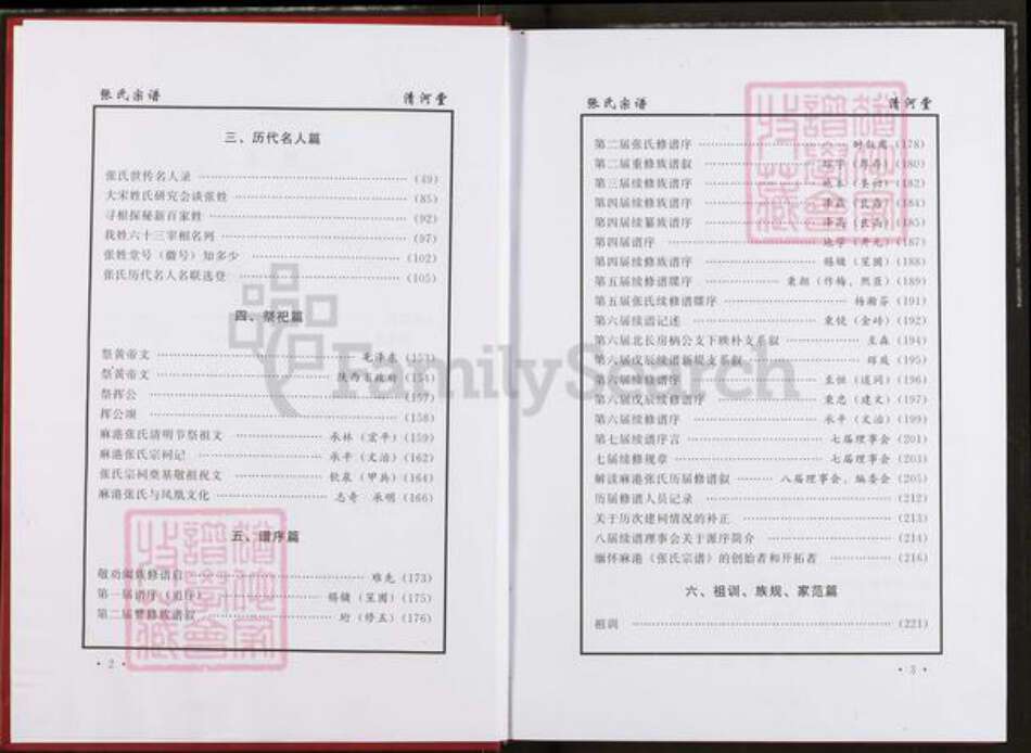 湖北省仙桃市张氏清河堂族谱-张氏家谱.pdf电子版预览图2
