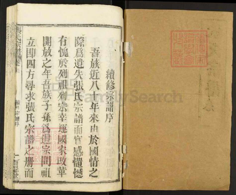 湖北省黄石市阳新县王英镇张氏百忍堂族谱-张氏宗谱.pdf电子版预览图1