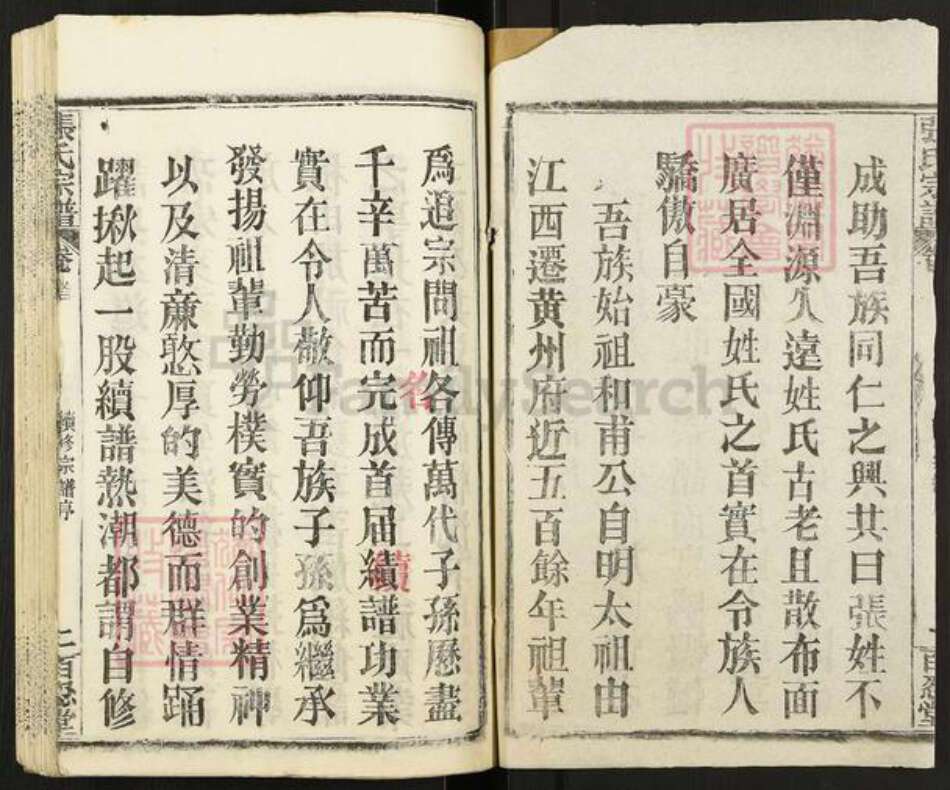 湖北省黄石市阳新县王英镇张氏百忍堂族谱-张氏宗谱.pdf电子版预览图2