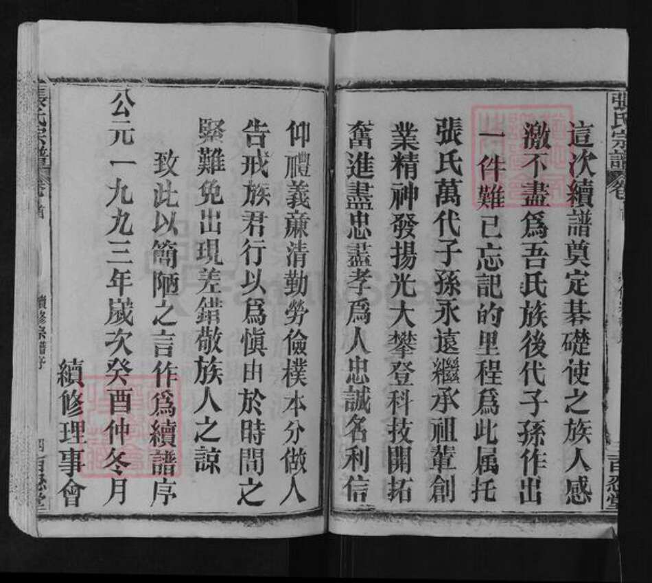 湖北省黄冈市英山县张氏百忍堂族谱-张氏宗谱.pdf电子版预览图4