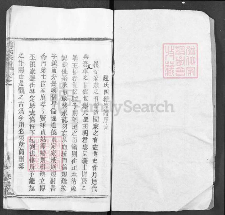 湖北省黄冈市麻城市歧亭镇赵氏琴鹤堂族谱-赵氏宗谱.pdf电子版预览图1