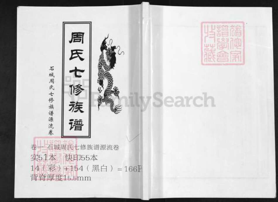 湖南省邵阳市隆回县高平镇周氏中厚堂族谱-周氏七修族谱.pdf电子版缩略图