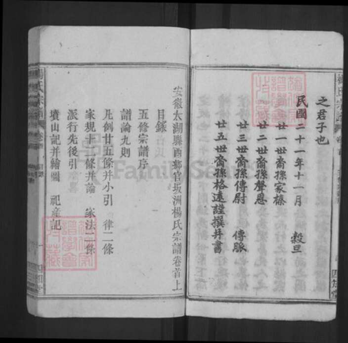 安徽省安庆市太湖县城西乡杨氏四知堂族谱-杨氏宗谱.pdf电子版预览图5