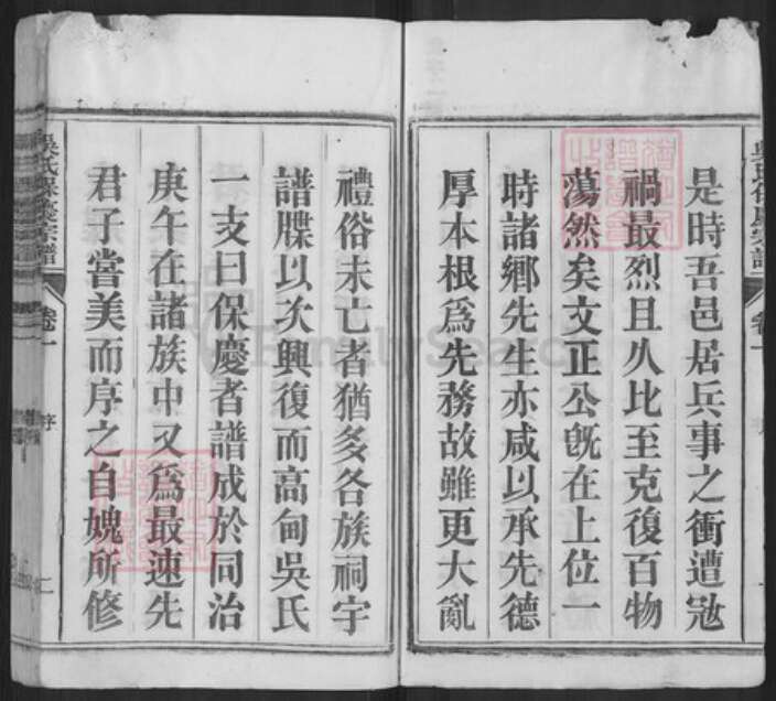 安徽省铜陵市枞阳县雨坛镇吴氏崇本堂族谱-吴氏保庆宗谱.pdf电子版预览图2