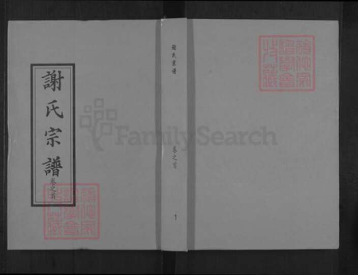 湖北省黄冈市黄梅县新开镇谢氏宝树堂族谱-谢氏宗谱.pdf电子版缩略图