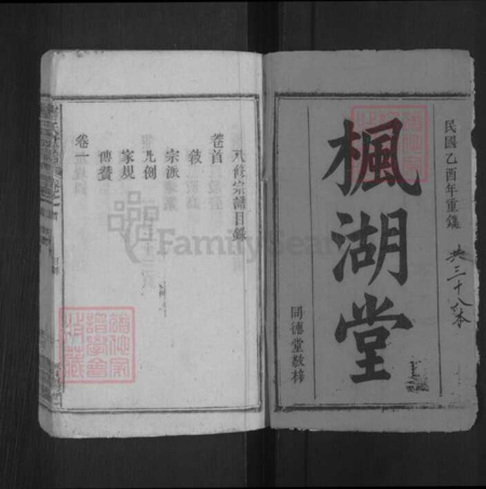 安徽省安庆市宿松县唐氏同德堂族谱-唐氏宗谱.pdf电子版预览图1