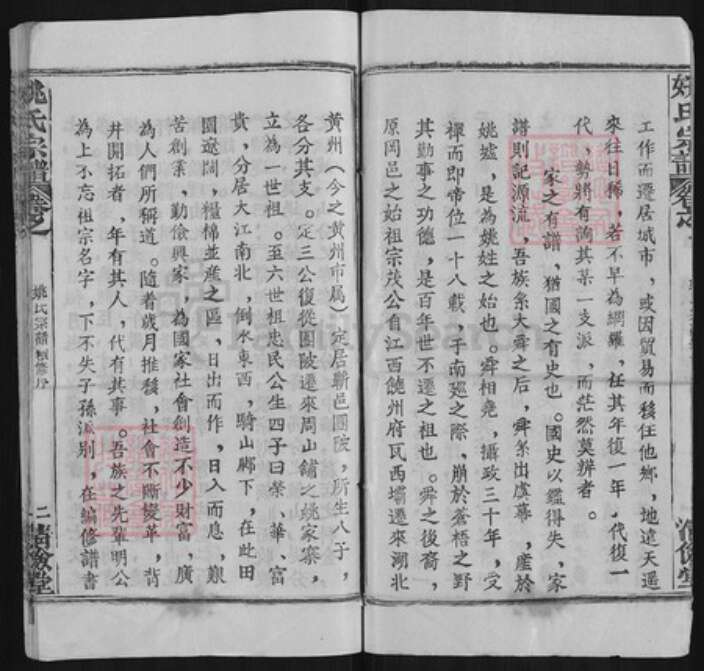 湖北省武汉市新洲区姚氏清俭堂族谱-姚氏宗谱.pdf电子版预览图3