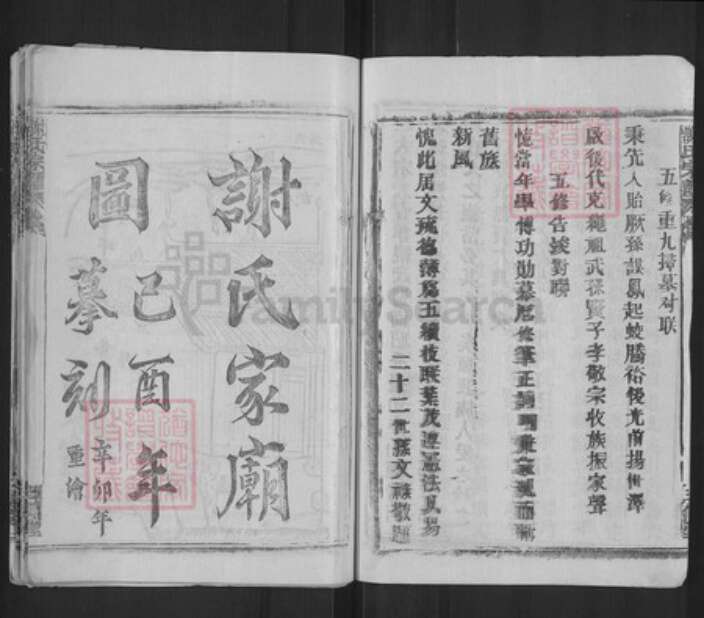 湖北省武汉市新洲区谢氏三傅堂族谱-谢氏宗谱.pdf电子版预览图4