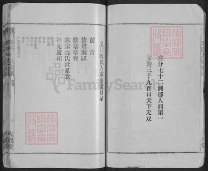 湖北省黄冈市武穴市陈氏大义堂族谱-义门陈氏大成宗谱.pdf电子版预览图3