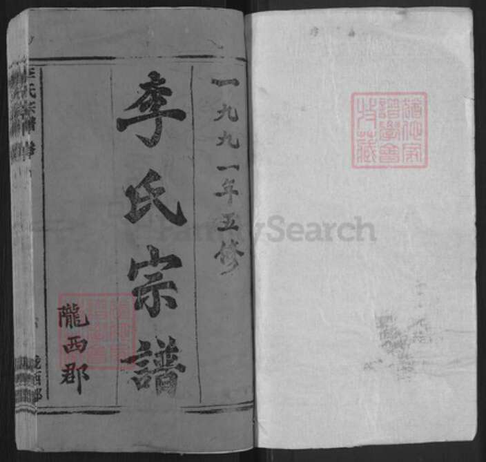 安徽省安庆市宿松县孚玉镇李氏族谱-李氏宗谱.pdf电子版预览图1