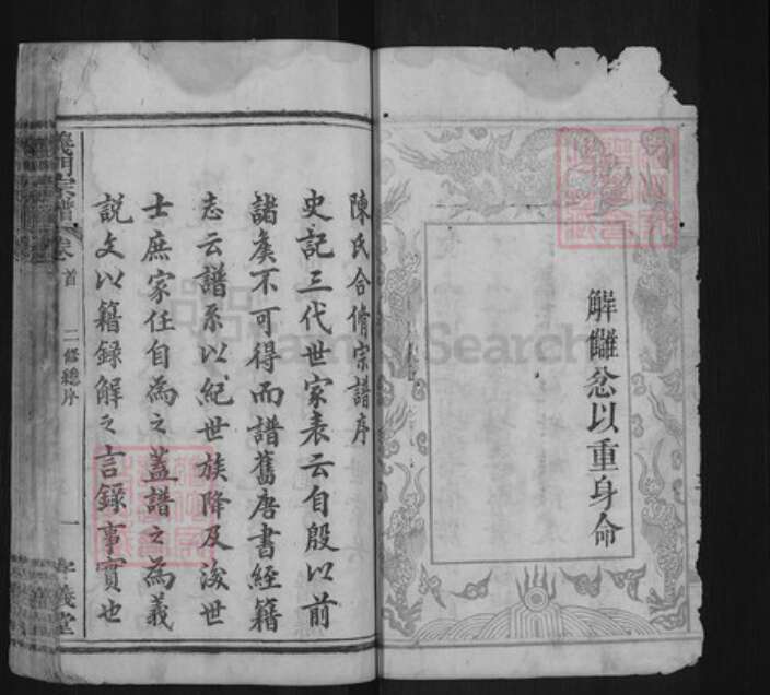 湖北省黄冈市罗田县大崎镇陈氏守义堂族谱-义门宗谱.pdf电子版预览图4