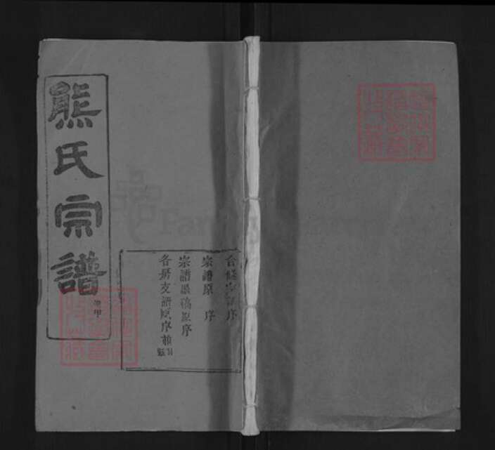 湖北省武汉市新洲区熊氏敦本堂族谱-熊氏宗谱.pdf电子版缩略图