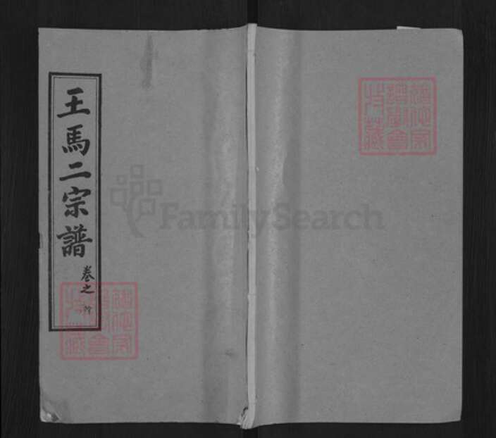 湖北省黄冈市王氏槐荫堂族谱-王马二宗谱.pdf电子版缩略图