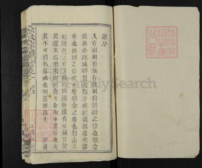 湖北省武汉市新洲区余氏敦本堂族谱-余氏宗谱.pdf电子版预览图1