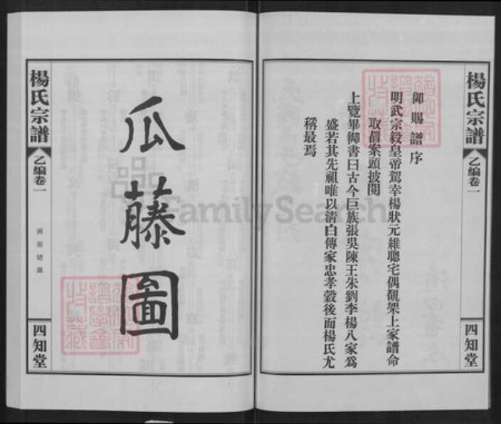 湖北省武汉市蔡甸区杨氏四知堂族谱-杨氏宗谱.pdf电子版预览图2