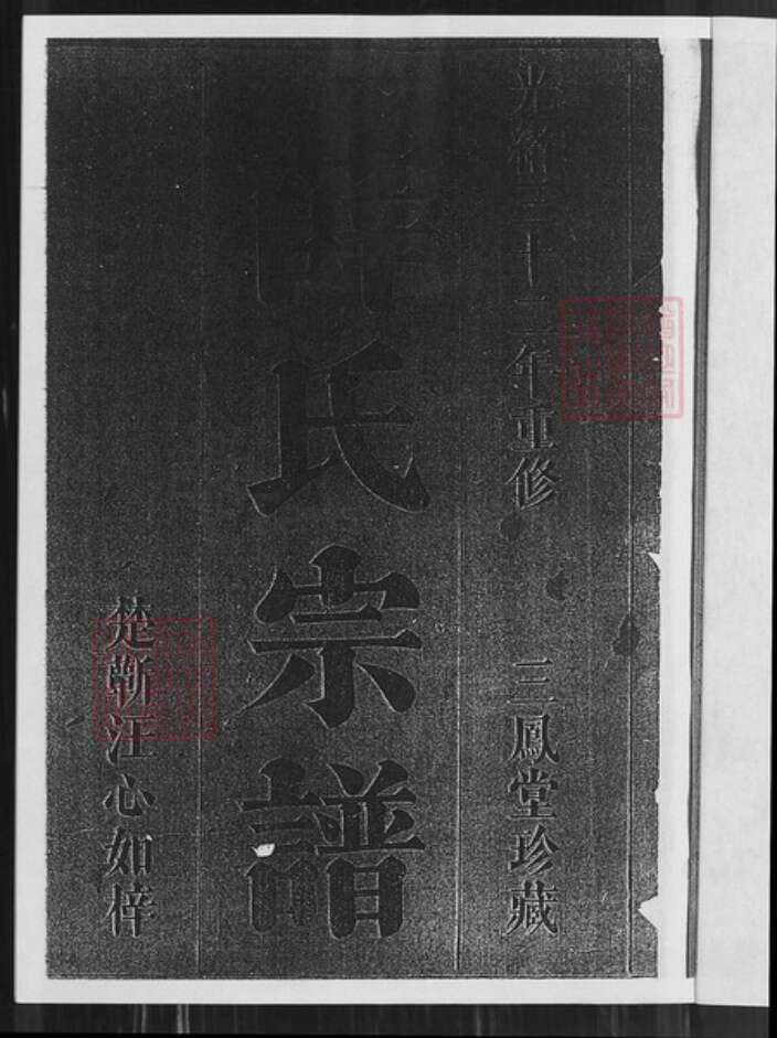 安徽省芜湖市无为县薛氏三凤堂族谱-濡须漕溪薛氏宗谱.pdf电子版预览图2