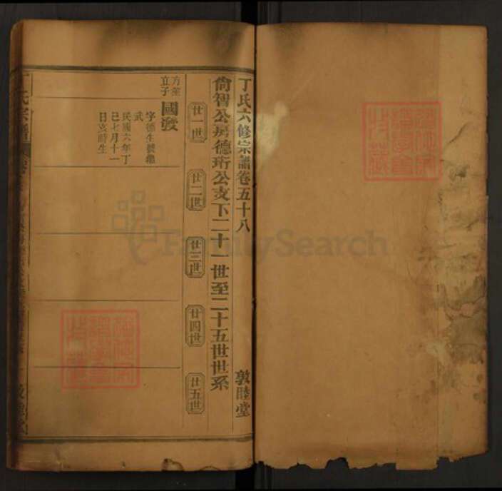 湖北省黄冈市罗田县平湖乡湖北省丁氏敦睦堂族谱-丁氏宗谱.pdf电子版预览图2