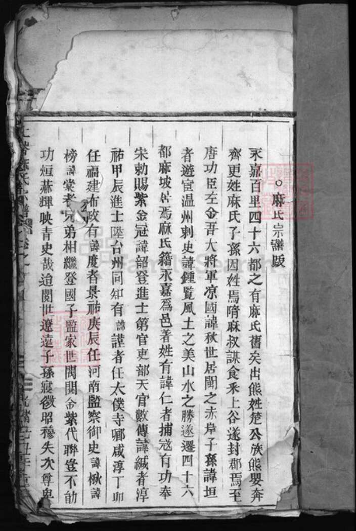 浙江省温州市永嘉县麻氏族谱-麻氏宗谱 [5卷].pdf电子版预览图2