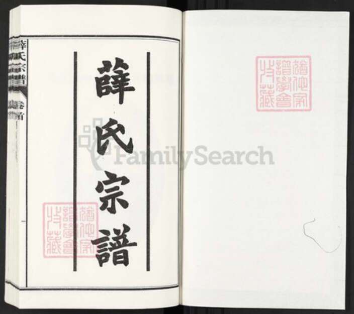 安徽省六安市霍邱县安徽省六安市霍邱县薛氏族谱-薛氏宗谱.pdf电子版预览图1