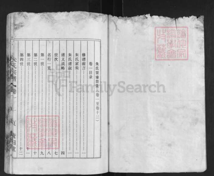 江苏省盐城市盐都区龙冈镇朱氏紫阳堂族谱-朱氏宗谱.pdf电子版预览图1