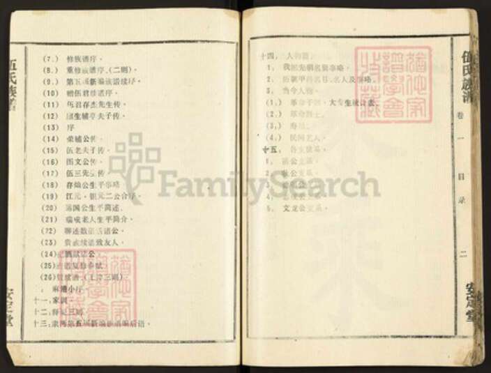 湖北省仙桃市胡场镇伍氏安定堂族谱-伍氏族谱.pdf电子版预览图2