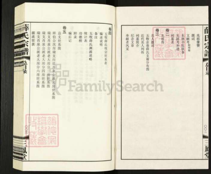 江苏省无锡市惠山区长安街道薛氏三凤堂族谱-五牧薛氏宗谱.pdf电子版预览图3