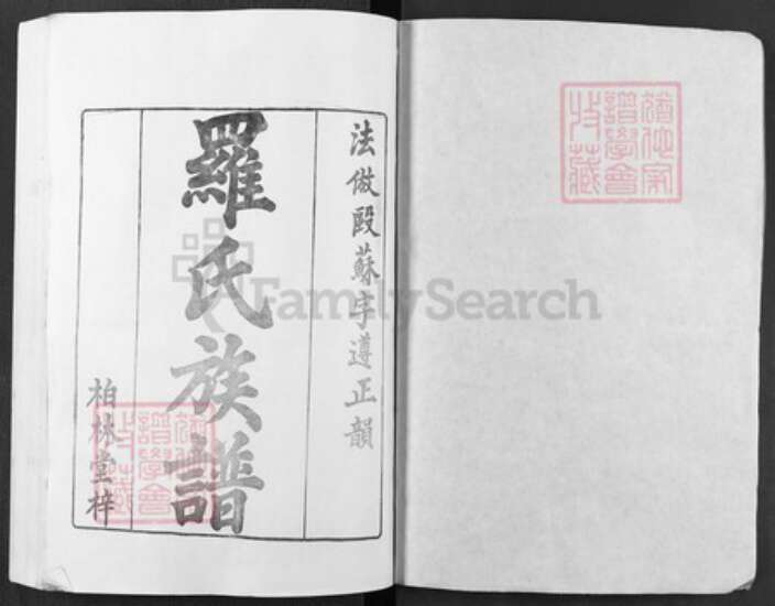 湖北省黄冈市麻城市罗氏柏林堂族谱-罗氏族谱.pdf电子版预览图1