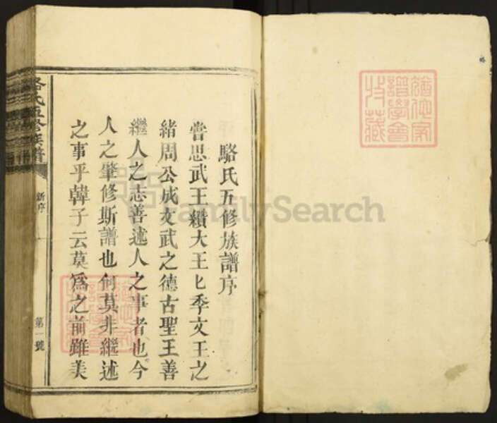 江西省抚州市广昌县骆氏族谱-骆氏五修族谱.pdf电子版预览图1