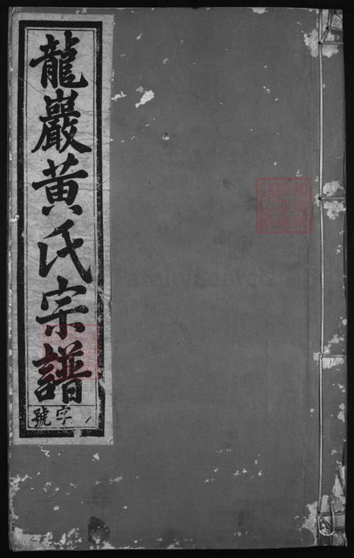 浙江省丽水市黄氏族谱-龙岩黄氏宗谱 [13卷,首末各1卷].pdf电子版缩略图