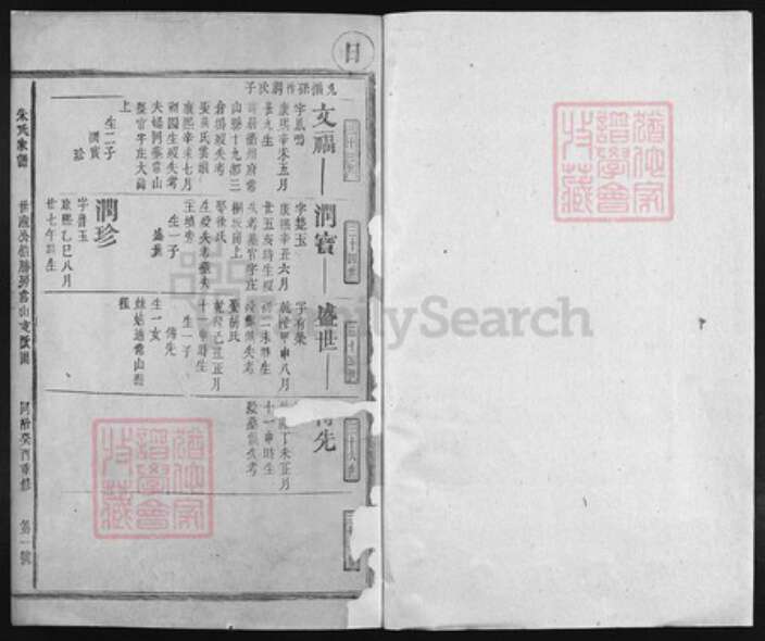 浙江省衢州江西省上饶市江西省抚州市江西省赣州市朱氏族谱-朱氏家谱 [残卷].pdf电子版预览图1