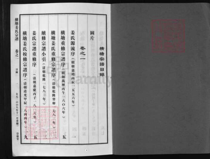 浙江省姜氏族谱-横塘姜氏宗谱 [8卷].pdf电子版预览图1