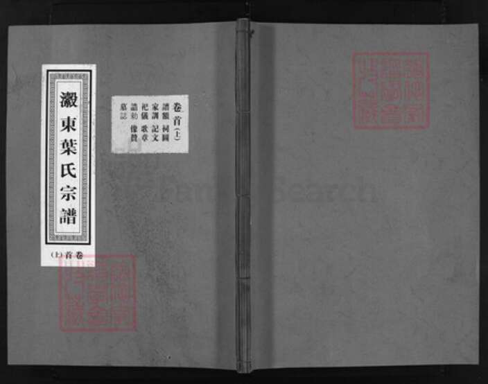 浙江省叶氏族谱-瀫东叶氏宗谱 [29卷,首2卷,末一卷,祠堂簿].pdf电子版缩略图