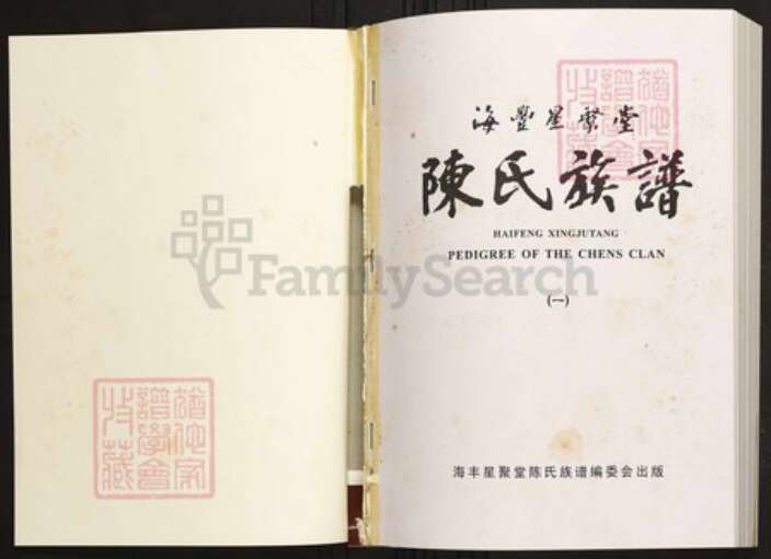 广东省汕尾市海丰县陈氏族谱-海丰星聚堂陈氏族谱.pdf电子版预览图1