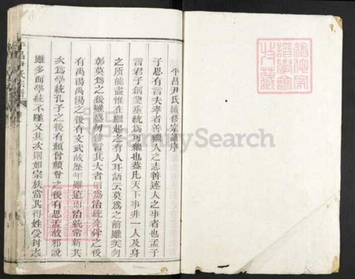 浙江省丽水市遂昌县大柘尹氏族谱-平昌尹氏宗谱.pdf电子版预览图1