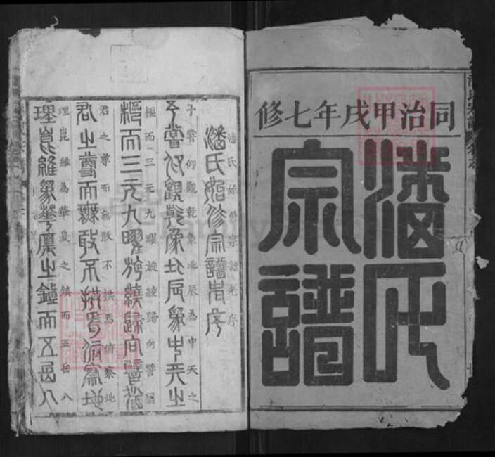 湖北省黄冈市浠水县潘氏族谱-潘氏宗谱[36卷].pdf电子版预览图1