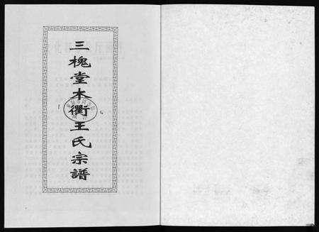 浙江王氏族谱-三槐堂木衢王氏宗谱 [4卷].pdf电子版预览图1