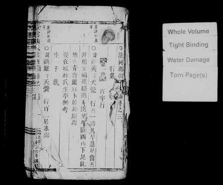 浙江张氏族谱-五云张氏宗谱 [残卷].pdf电子版预览图1