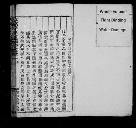 浙江许氏族谱-五云许氏宗谱 [2卷].pdf电子版预览图1
