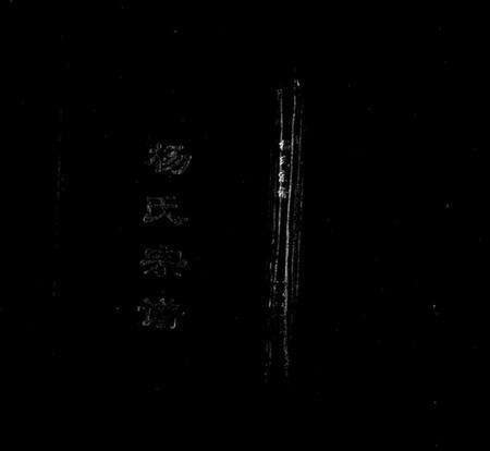 浙江杨氏族谱-五云贾坑杨氏宗谱.pdf电子版预览图1