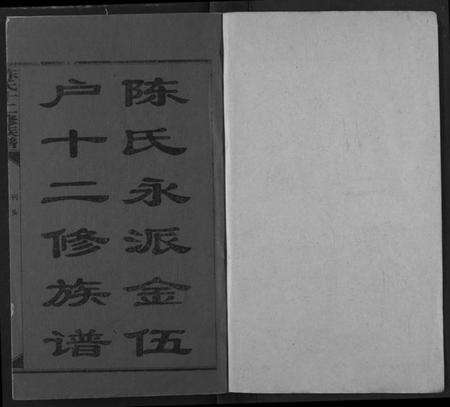 湖南陈氏族谱-陈氏十二修族谱.pdf电子版预览图1