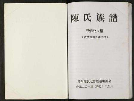 湖南陈氏族谱-陈氏族谱.芳炳公支谱.pdf电子版预览图1
