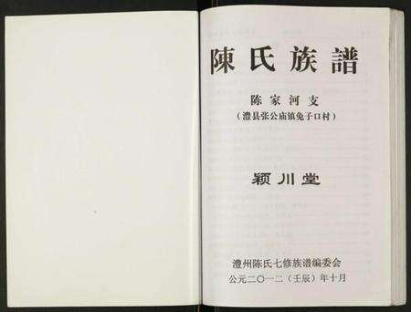 湖南陈氏族谱-陈氏族谱.陈家河支.pdf电子版预览图1