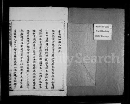 浙江周氏族谱-周氏炉田宗谱.pdf电子版预览图1