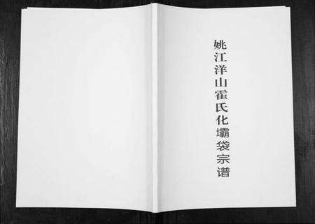 浙江霍氏族谱-姚江洋山霍氏化坝袋宗谱.pdf电子版缩略图