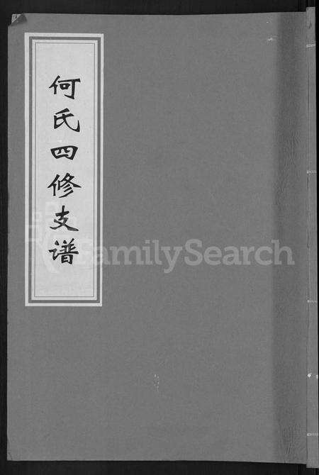 湖南何氏族谱-何氏四修支谱 [14卷].pdf电子版缩略图