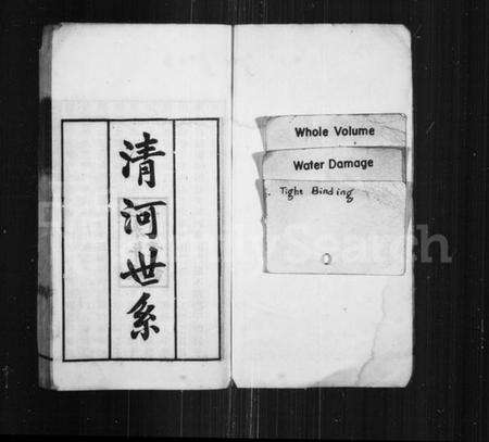江苏张氏族谱-清河世系.pdf电子版预览图1