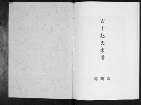 江苏赵氏族谱-古丰赵氏家谱[不分卷].pdf电子版预览图1