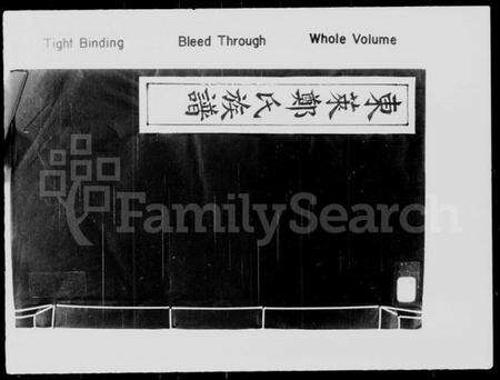 中国郑氏族谱-东莱郑氏族谱.pdf电子版缩略图